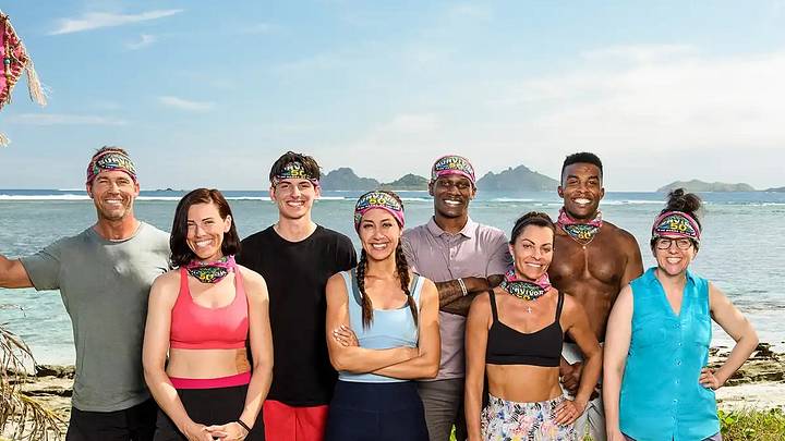 Colby Donaldson, Genevieve Mushaluk, Rizo Velovic, Angelina Keeley, Quintavius "Q" Burdette, Stephenie LaGrossa Kendrick, Kyle Fraser, Aubry Bracco of the Vatu tribe on 'Survivor 50'. Robert Voets/CBS