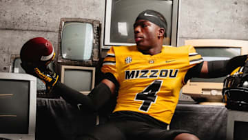 Kirkwood athlete Jacob Eberhart on his official visit to the University of Missouri on Sunday, June 8.