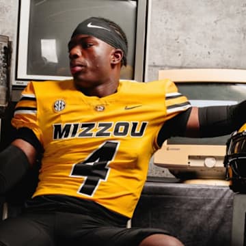 Kirkwood athlete Jacob Eberhart on his official visit to the University of Missouri on Sunday, June 8.