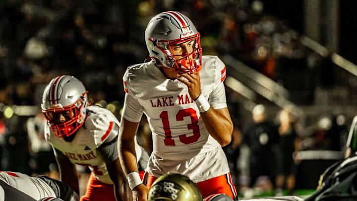Lake Mary quarterback Noah Grubbs, a Notre Dame signee, passed for 3,250 yards and 40 touchdowns with 12 interceptions, and rushed for 185 yards and seven scores to lead the Rams to a 12-3 record and the Class 7A state championship -- their first-ever title.