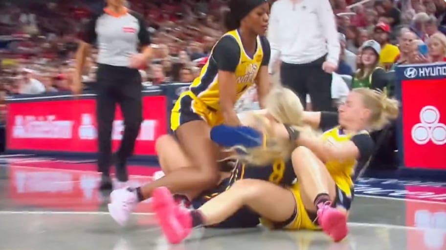 Sophie Cunningham was able to laugh off this heated moment.  | @WNBA