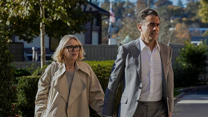 The Watcher. (L to R) Naomi Watts as Nora Brannock, Bobby Cannavale as Dean Brannock in episode 101 of The Watcher