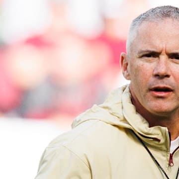 Aug 24, 2024; Dublin, IRL; Florida State University head coach Mike Norvell before the game against Georgia Tech at Aviva Stadium. Mandatory Credit: Tom Maher/INPHO via Imagn Images