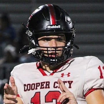 Cooper City quarterback Nick Dyer completed 9 of 13 passes for 203 yards and four touchdowns and ran for another score to lead the Cowboys past South Plantation, 56-49, in a wild Class 6A, District 14 game.