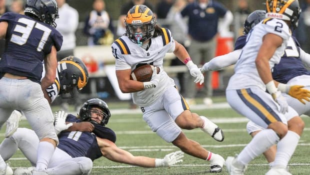 Fullback Max Jones led Bellevue with 1,100 rushing yards during run to 2023 WIAA championship.