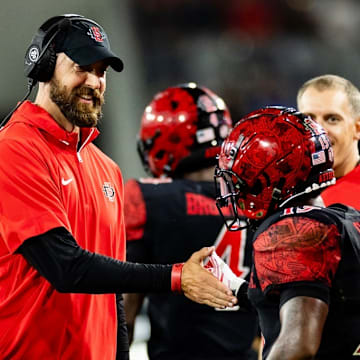 San Diego State coach Sean Lewis