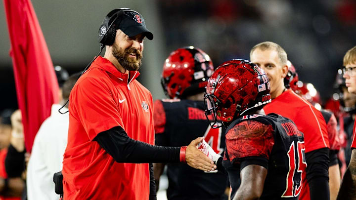 San Diego State coach Sean Lewis