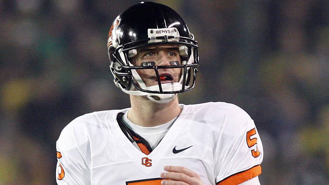 Dec 3, 2009; Eugene, OR, USA; Oregon State Beavers quarterback Sean Canfield (5) during the fourth quarter against the Oregon Ducks at Autzen Stadium. Oregon won 37-33. Mandatory Credit: Leon Halip-Imagn Images Dec 3, 2009; Eugene, OR, USA; Oregon State Beavers quarterback Sean Canfield (5) during the fourth quarter against the Oregon Ducks at Autzen Stadium. Oregon won 37-33. Mandatory Credit: Leon Halip-Imagn Images