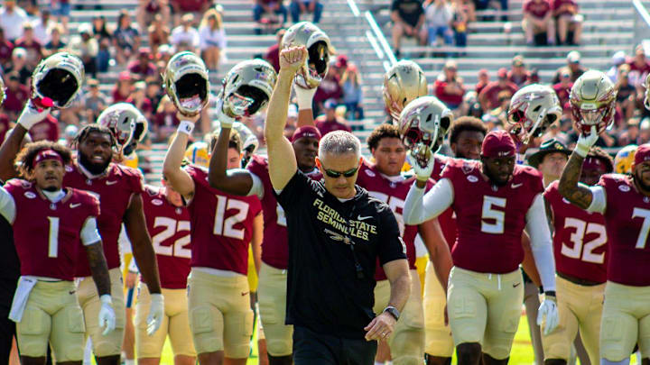 Head coach Mike Norvell leads Florida State into their matchup against the Pittsburgh Panthers on Oct. 11; the match up falls on his 44th birthday. Head coach Mike Norvell leads Florida State into their matchup against the Pittsburgh Panthers on Oct. 11; the match up falls on his 44th birthday.