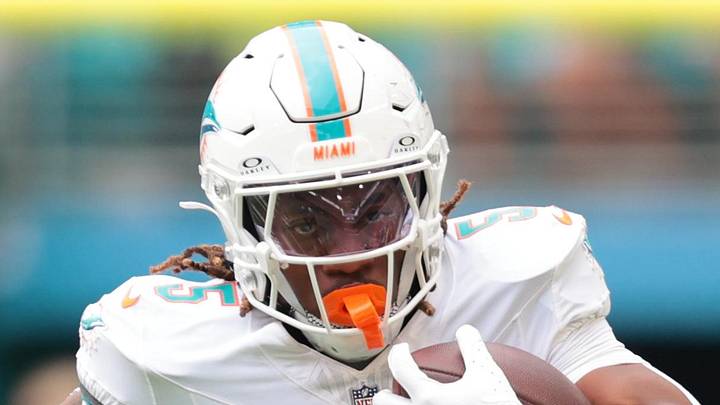 Miami Dolphins running back Jaylen Wright