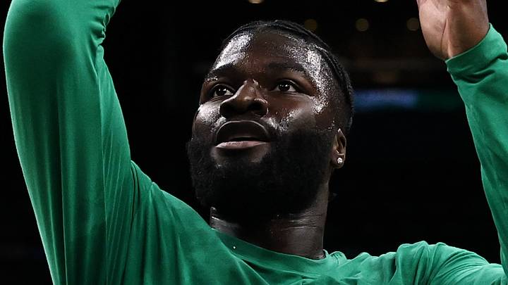 Oct 23, 2026; Boston, Massachusetts, USA; Boston Celtics center Neemias Queta (88) warms up before their game against the New York Knicks at TD Garden. Mandatory Credit: Winslow Townson-Imagn Images