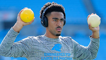 Carolina Panthers quarterback Bryce Young