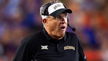UCF Knights head coach Gus Malzahn reacts to a call during the second half at Ben Hill Griffin Stadium in Gainesville, FL on Saturday, October 5, 2024. [Doug Engle/Gainesville Sun]