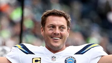 Philip Rivers of the Indianapolis Colts smiles