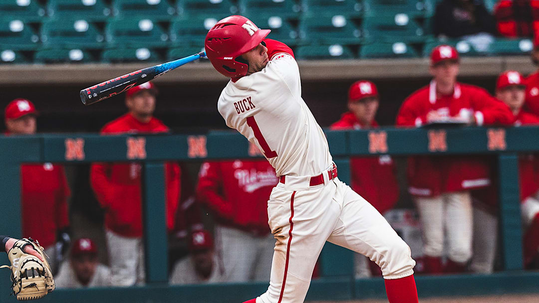 Nebraska's Jett Buck drove in a game-high three RBIs in the Huskers' win over North Dakota State on Wednesday.