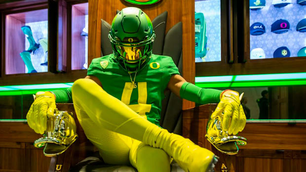 Dakorien Moore on a visit to Oregon