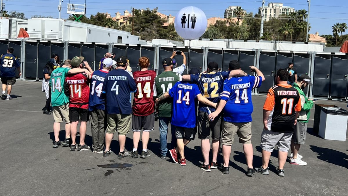 Group of Fans Attend NFL Draft Wearing Every Possible Ryan Fitzpatrick Jersey