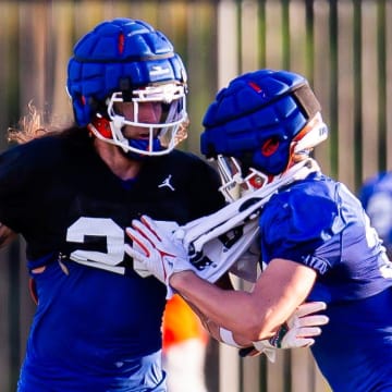 Florida Gators defensive back Asa Turner was a full go on Thursday after being in a black-non-contact jersey earlier in the week.