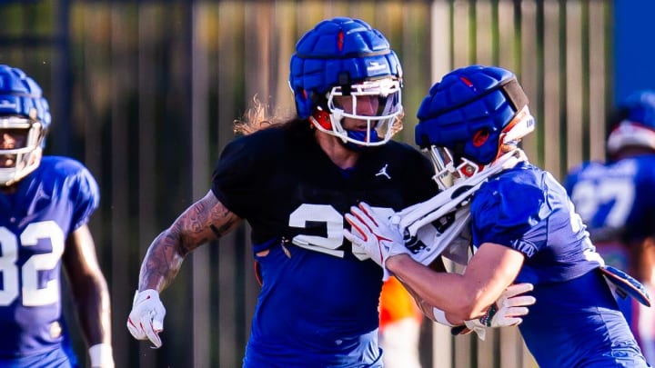 Florida Gators defensive back Asa Turner was a full go on Thursday after being in a black-non-contact jersey earlier in the week.