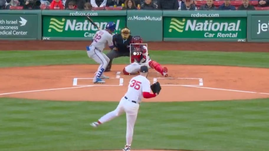 Soto didn't even swing the bat. | Screenshot via NESN.