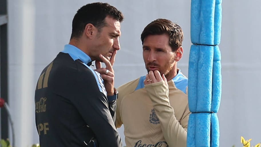 Lionel Scaloni and Lionel Messi
