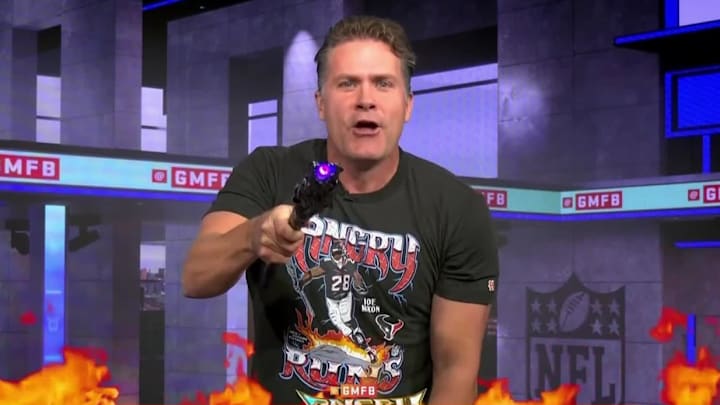 NFL players love Kyle Brandt's “Angry Runs” segment. NFL players love Kyle Brandt's “Angry Runs” segment.
