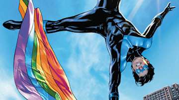 Nightwing #81 Pride variant cover by Travis G. Moore. Image courtesy DC Comics