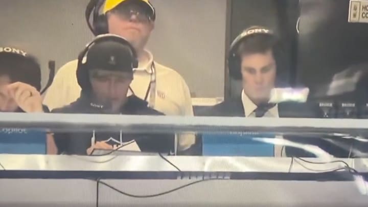 Tom Brady seemed very involved in Monday's Chargers-Raiders game. Tom Brady seemed very involved in Monday's Chargers-Raiders game.