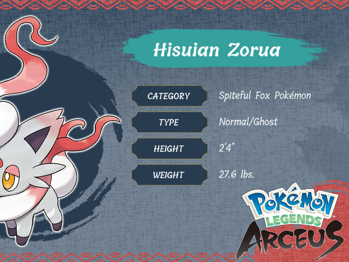 ひかりZorua & Zoroark (Hisui Form) Figure Zorua And Zoroark Hisuian Forms Pokémon Legends