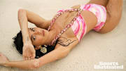 Nicole Williams English was photographed by Yu Tsai in Mexico. Swimsuit by PatBO. Earrings by Karine Sultan.