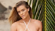 Nina Agdal was photographed by Derek Kettela in Belize. Swimsuit by JADE Swim.