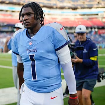 Tennessee Titans quarterback Cam Ward