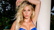 Alix Earle was photographed by Yu Tsai in Florida. Swimsuit by Triangl. Earrings by Emma Pills.