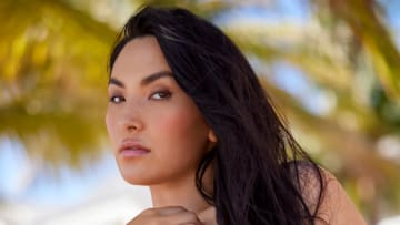 Yumi Nu was photographed by Derek Kettela in Belize. Swimsuit by Montce. 