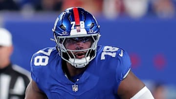 New York Giants offensive tackle Andrew Thomas  