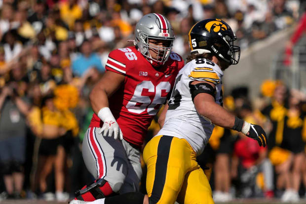 Enokk Viamahi, the UW's transfer from Ohio State, has played a little defense.