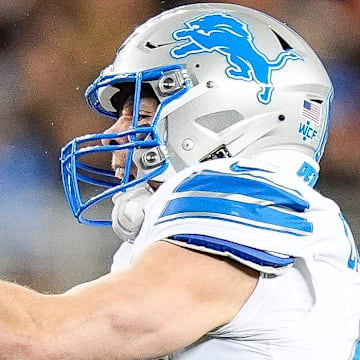 Detroit Lions linebacker Jack Campbell (46).