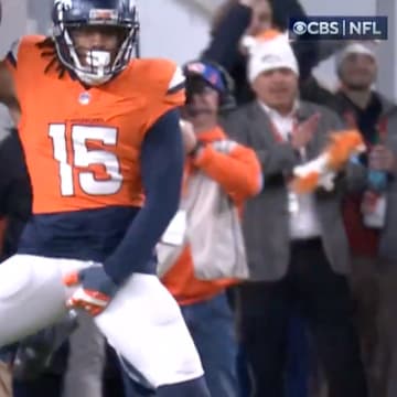 Nick Bonitto celebrates one of the funniest fumble recoveries ever.