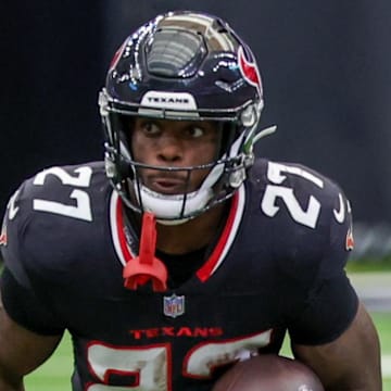 Texans RB Woody Marks faces the Tennessee Titans in Week 11. 