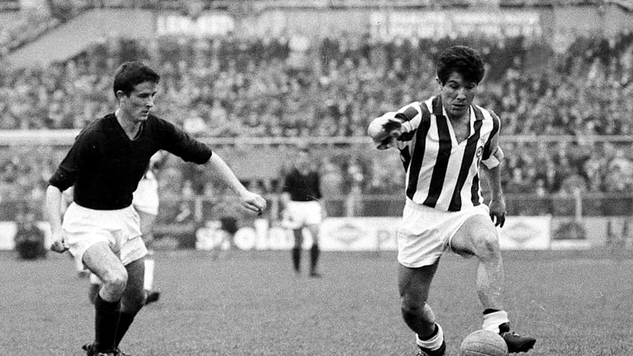 Omar Sivori in action for Argentina.