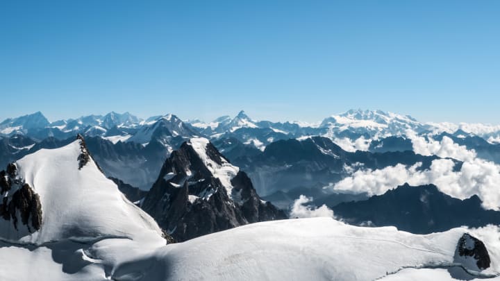 View of Mont Blanc Massif 