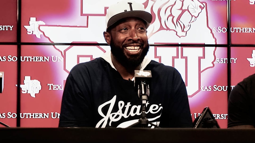 Coach TC Taylor Smiles At Postgame Interview - Texas Southern Game  