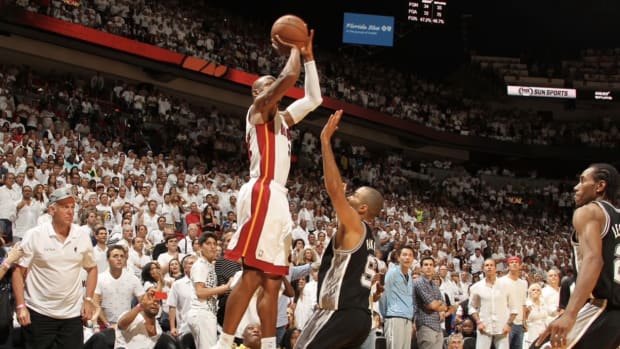 Allen hit an iconic shot in the 2013 NBA Finals
