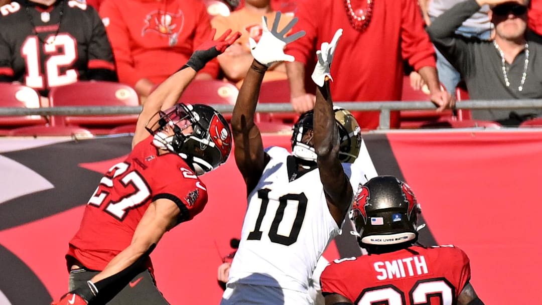 Former USF receiver Marquez Valdes-Scantling (10) found a new landing spot just a day after his release by Seattle.