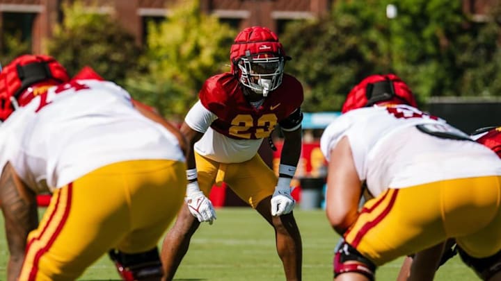 Desman Stephens II in USC fall practice