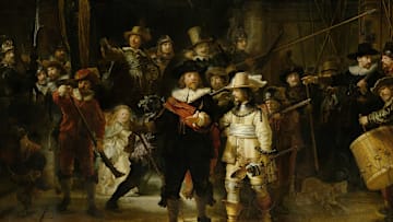 A detail from Rembrandt’s masterpiece ‘The Night Watch.’