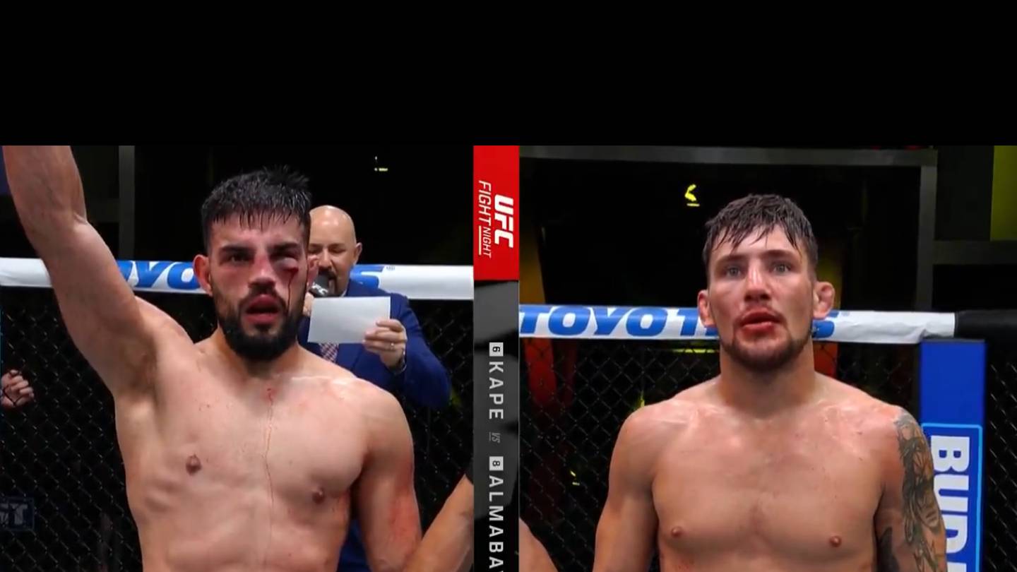 Surging Lightweightの候補者は、UFCファイトナイトスラッグフェストで物議を醸す決定に勝ちます