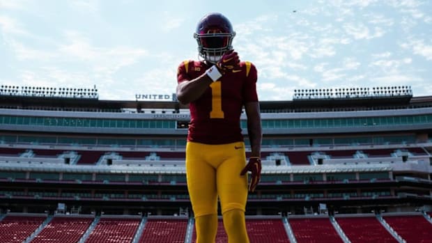 Jerome Myles visits USC 