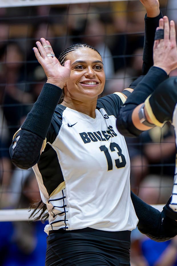 Akasha Anderson transferred to Purdue after leading Michigan State in points and kills in 2024.