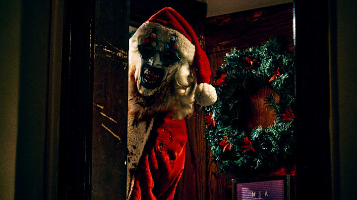 David Howard Thornton as “Art the Clown” in the horror film, TERRIFIER 3